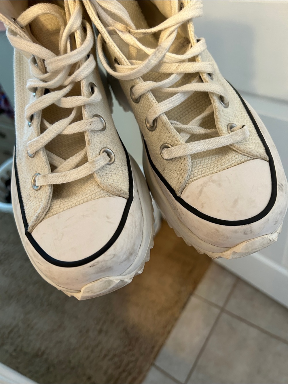 Converse chuck taylor Allstar Runstar hike high top platform sneaker size 7 - Picture 9 of 9